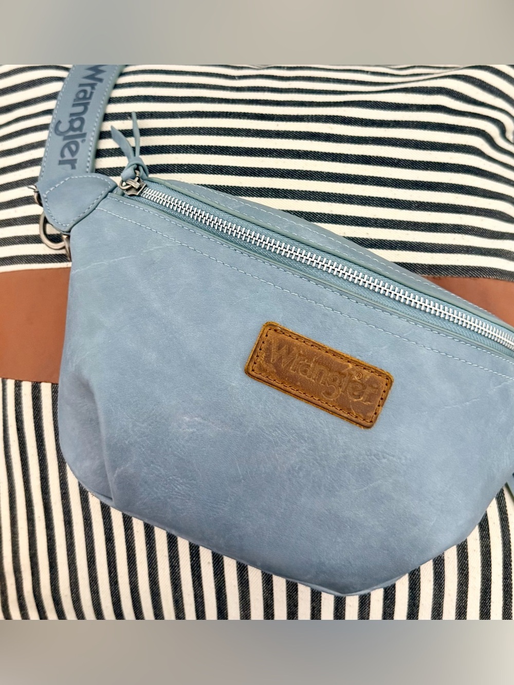 Wrangler Light Blue Crossbody Waist Bag